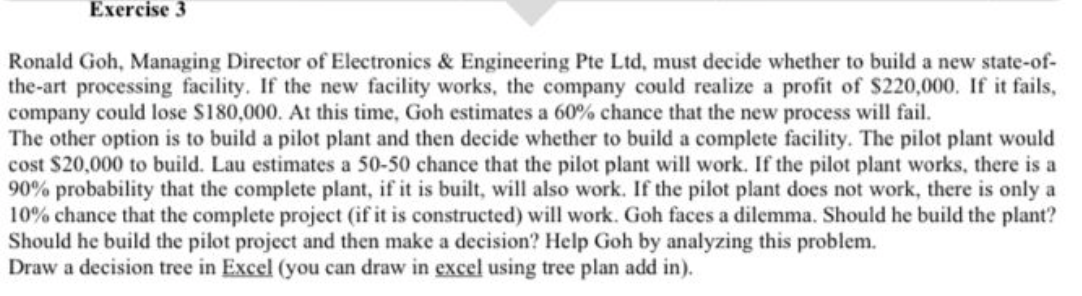 Ronald Goh, Managing Director of Electronics \&