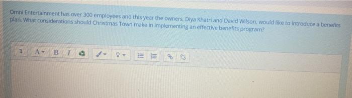 Omni Entertainment has over 300 employees and