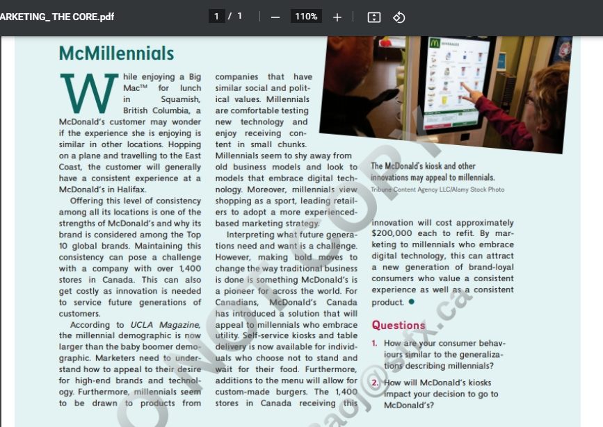 1)what are your consumer behaviours similar to