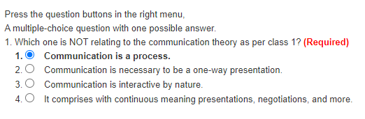 Press the question buttons in the right menu, A