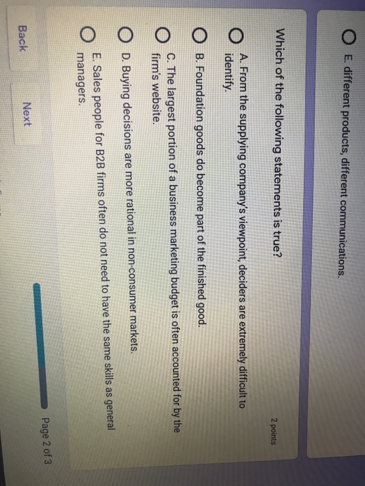 O E. different products, different