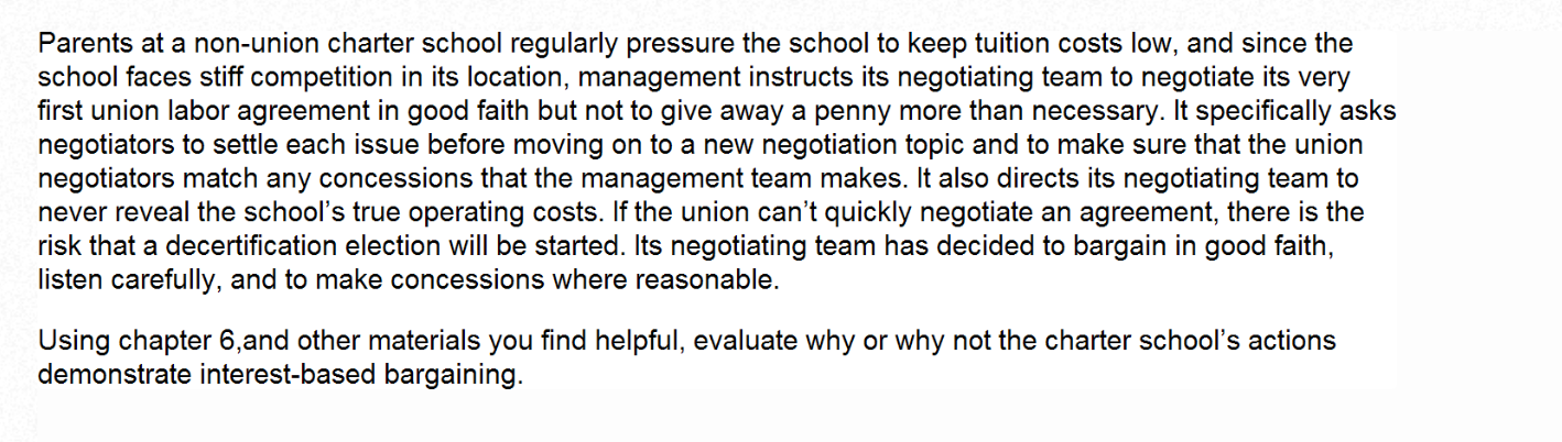 Parents at a non-union charter school regularly