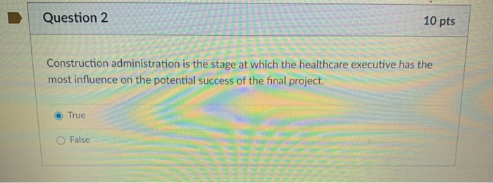 Question 1 10 pts In which of the six stages of a