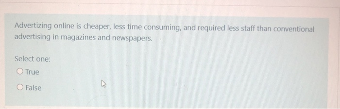 Advertizing online is cheaper, less time