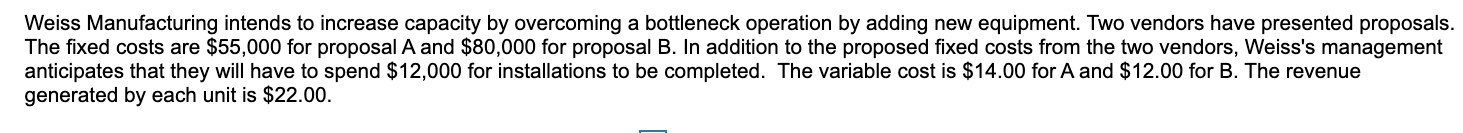 a) The break-even point in dollars for the