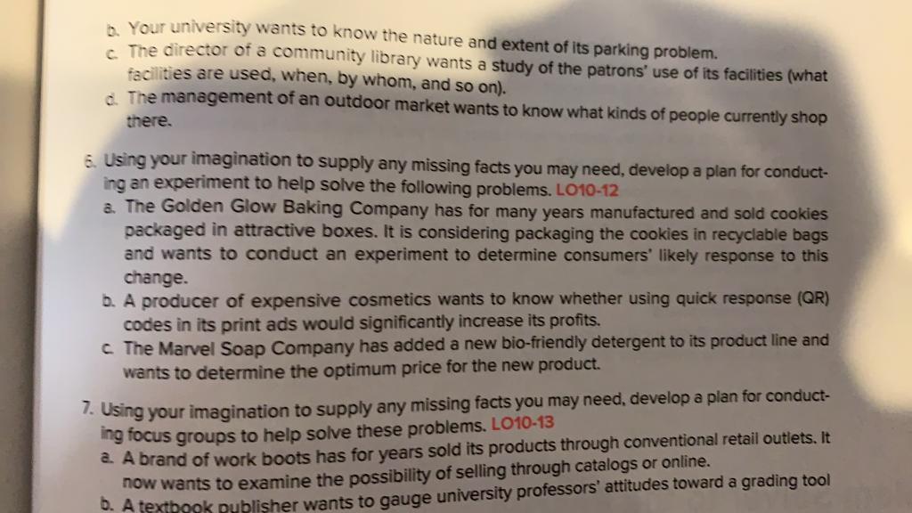 6. Using your imagination to supply any missing