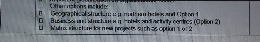 LIN 3 16 Discuss the changes HH should make to