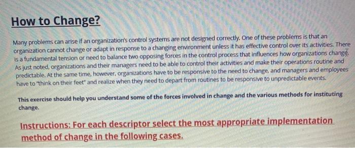 Please, I need a quick answer How to Change? Many