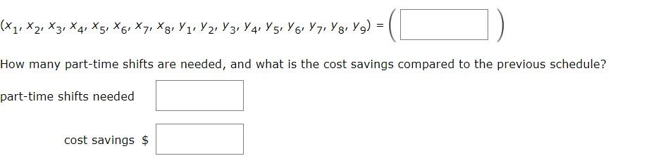 A linear programming computer package is needed.