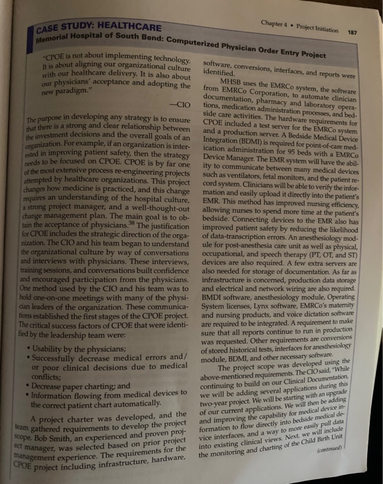 management experience. The requirements for the