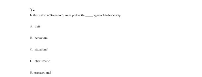 5- Use the information given below to answer the