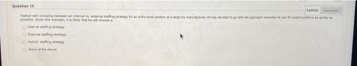 Question 14 2 points thon report for forecasting
