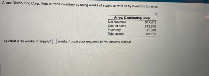 Arrow Distributing Corp. likes to track inventory
