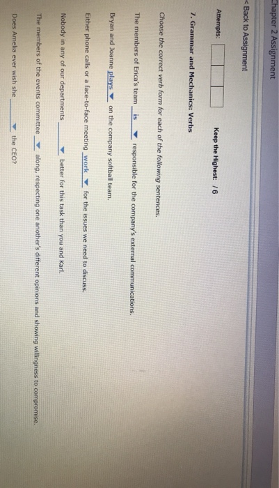 Chapter 2 Assignment <