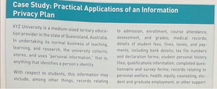 Please answer the case study questions Case