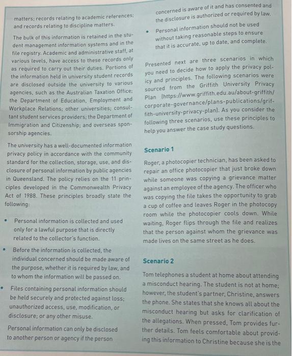 Please answer the case study questions Case