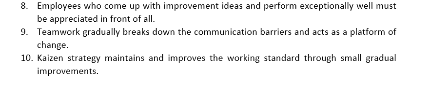 TRUE or FALSE 8. Employees who come up with