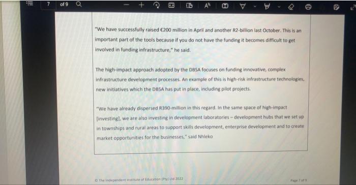 of 9 Investment needed for SADC's rail