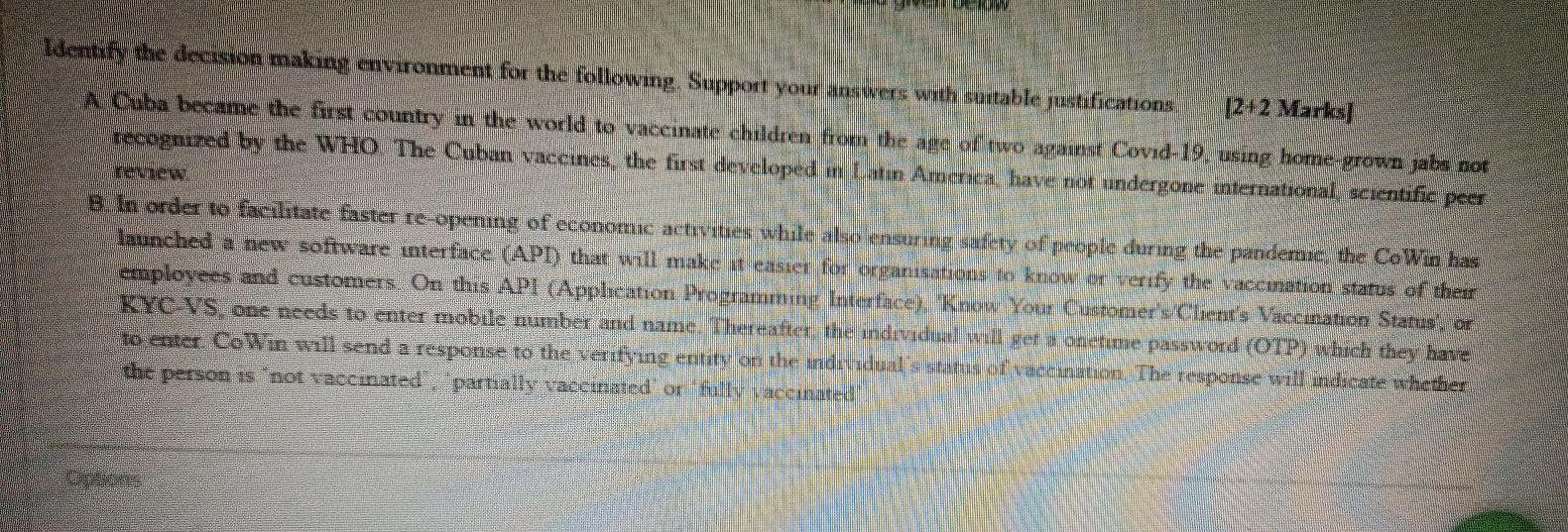 WWW Identuhy the decision makung environnent for