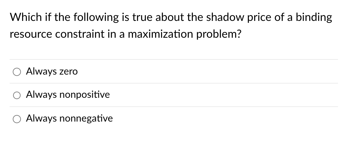 Which if the following is true about the shadow