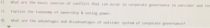 2) What are the basic sources of conflict that