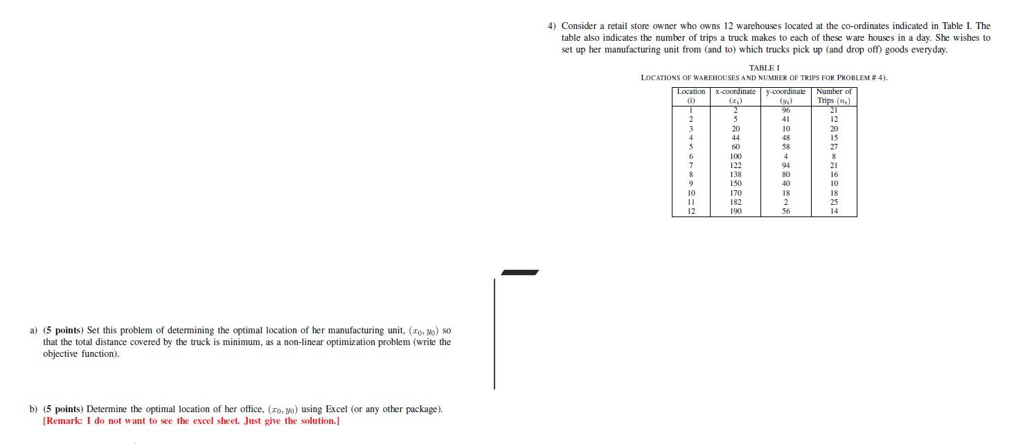 4) Consider a retail store owner who owns 12