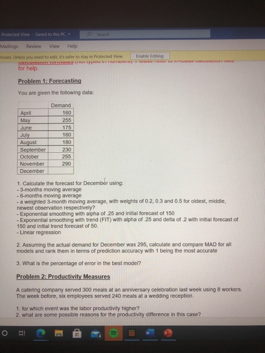 Protected View - Saved to this PC- o Search