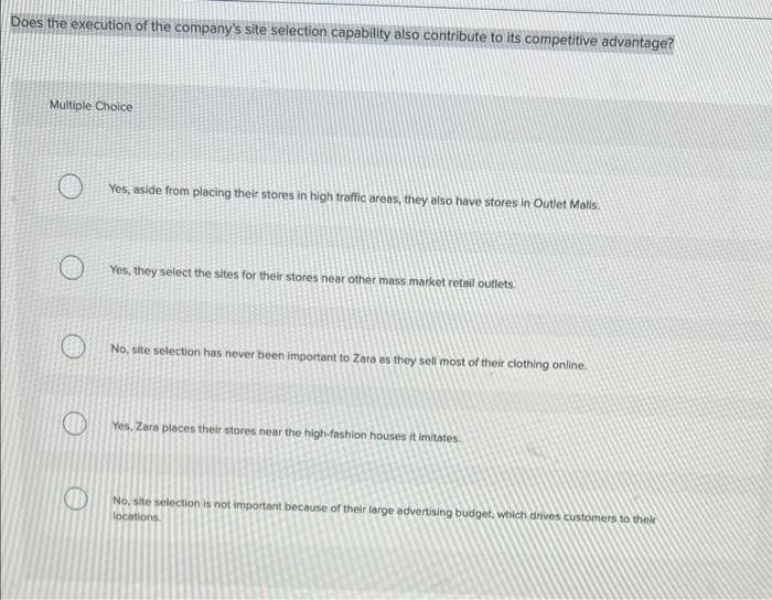 Does the execution of the company's site