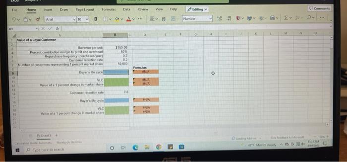Chapter 02 Excel Activity: VLC X sestion 1 10 int