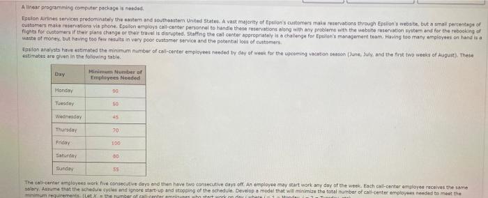 Aline programming computer package is ended