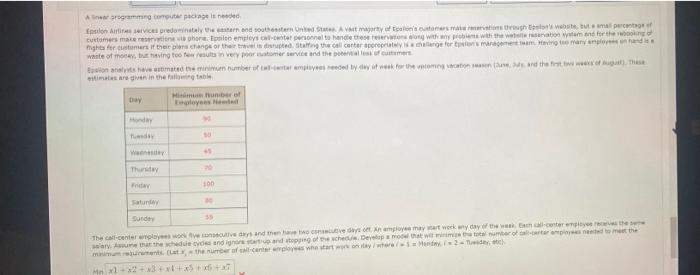 Aline programming computer package is ended