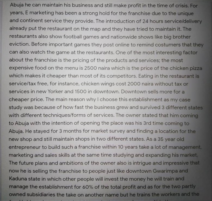 SECTION AQUESTION 1: CASE STUDY Downtown Downtown