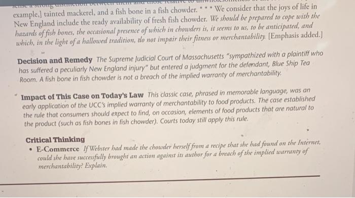 summary pls Classic Case 23.2 Webster v. Blue