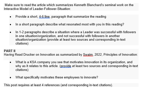 Make sure to read the article which summarizes