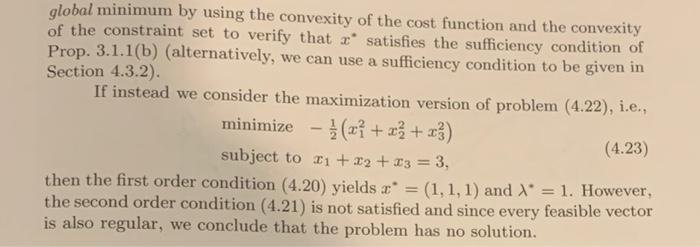 Consider the problem of Example 4.1.3 in Section