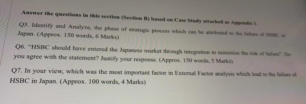 Answer the questions in this section (Section B)