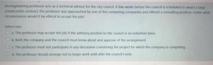 An engineering professor acts as a technical