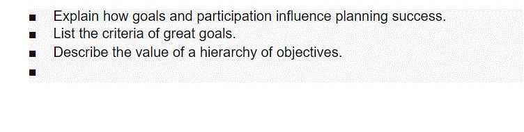 This is based on planning processes and