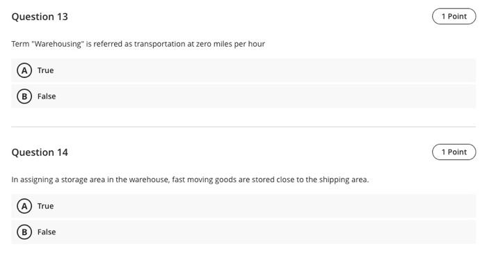 Question 11 1 Point It is common more than one