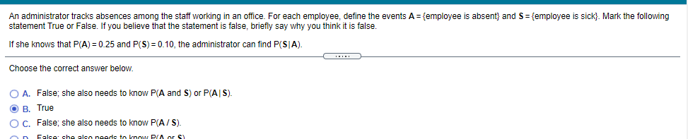 An administrator tracks absences among the staff