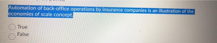 Automation of back-office operations by insurance