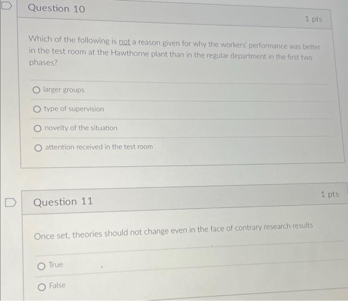 D Question 10 1 pts Which of the following is not