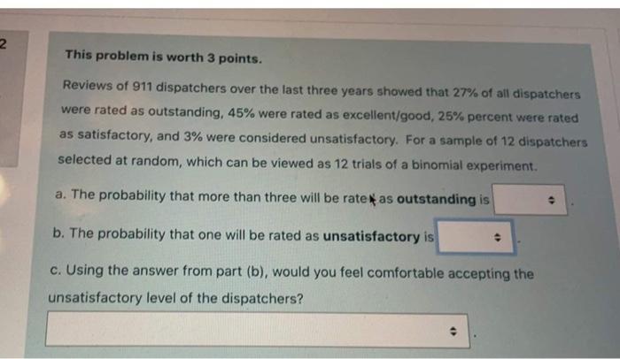 2 This problem is worth 3 points. Reviews of 911