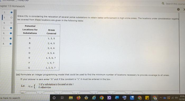 Grave City is considering the relocation of