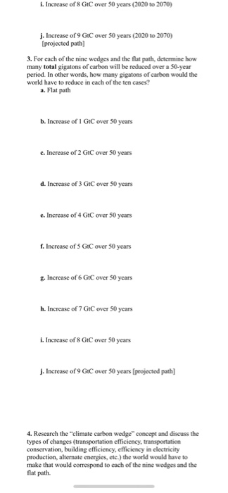 i. Increase of 8 GIC over 50 years (2020 to 2070)
