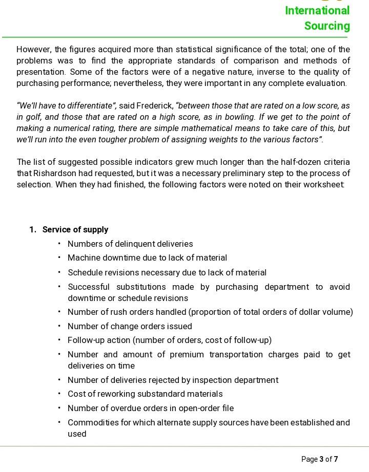 Please share the SWOT analysis for below. Need a