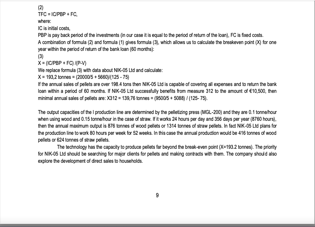 Answer all the questions. Case study: NIK-05 Ltd: