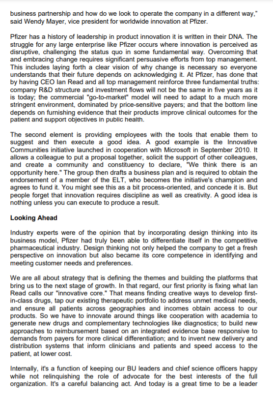 Case Study Design Thinking and Innovation at