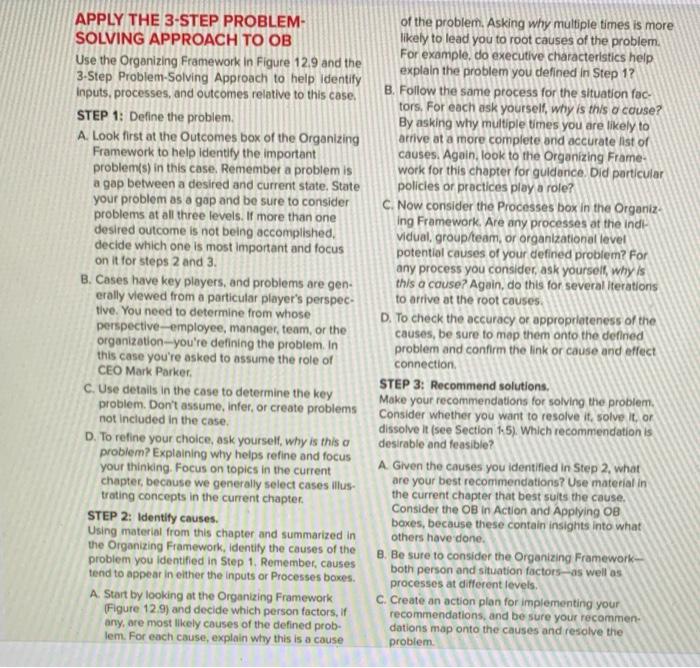 please help me to answer the 3 steps text book: