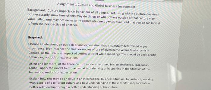 use one hofstede fraework to explain the